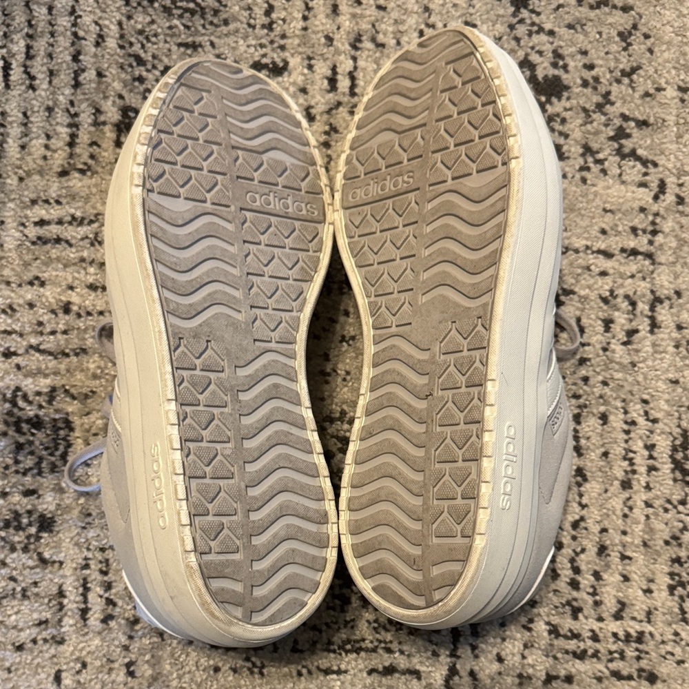 Adidas Women's Light Gray Athletic Sneakers - Picture 3 of 5